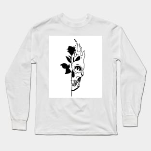 skully rose Long Sleeve T-Shirt